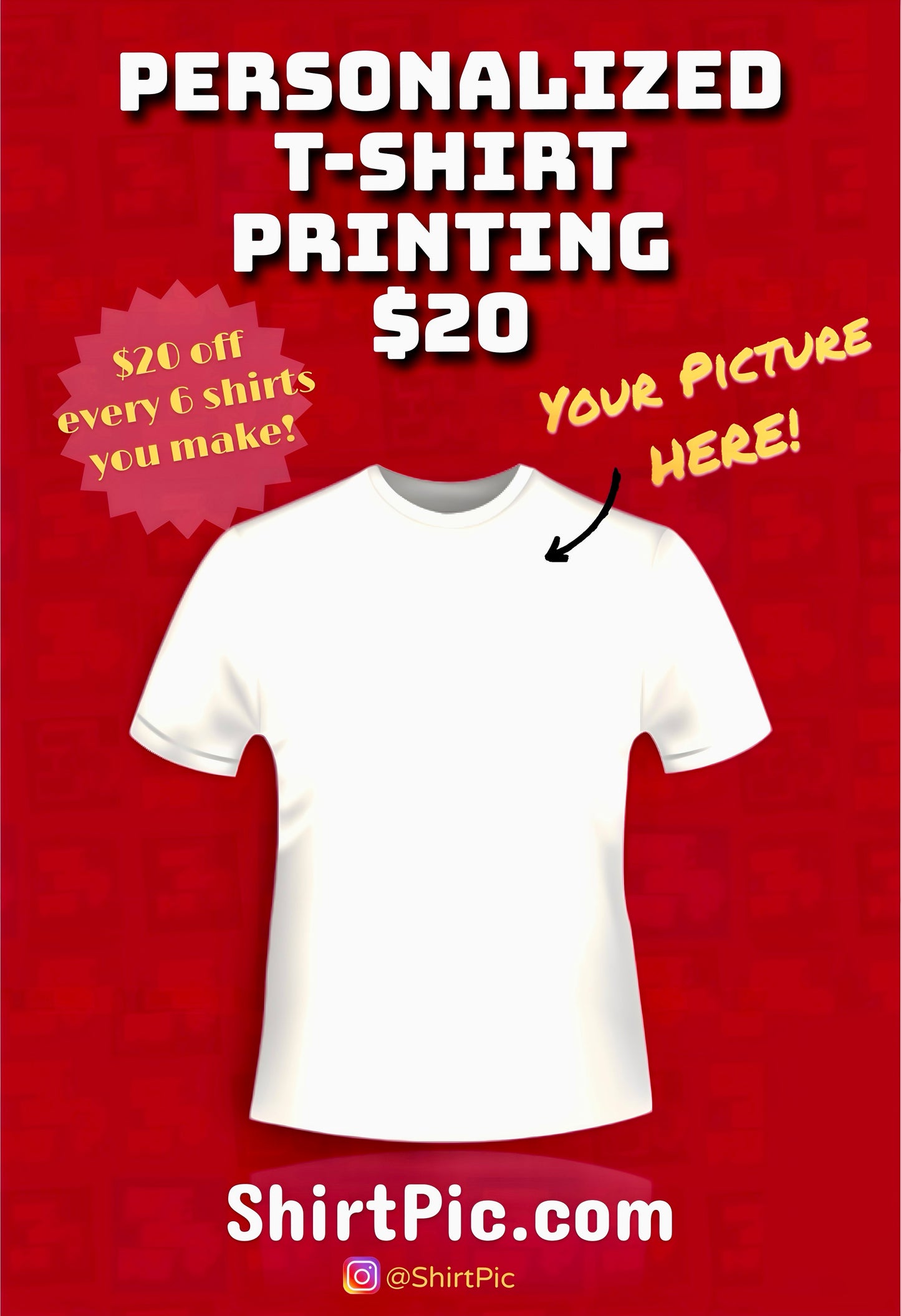 PERSONALIZED T-SHIRT PRINTING, MADE EASY!