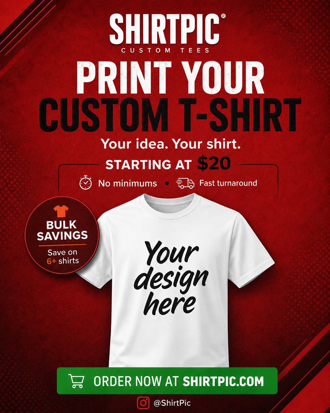 Print Your Custom T-Shirt Today